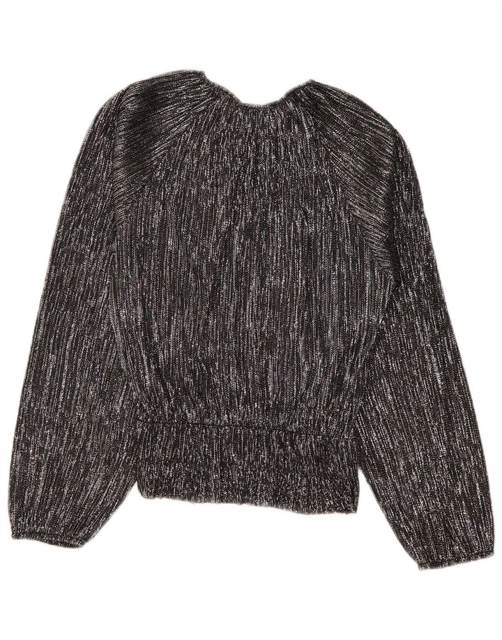 ZARA Damen-Bluse, übergroß, langärmelig, Gr. 40, Größe S, Schwarz, gestreift