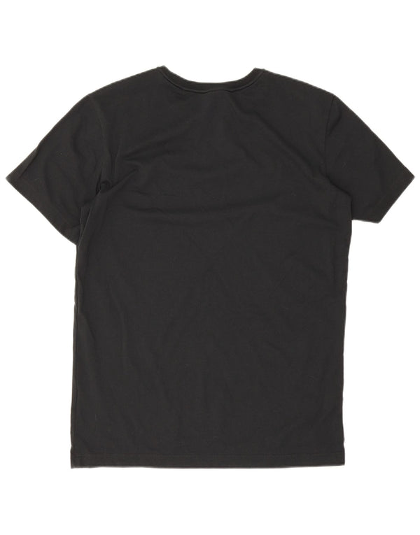 Jack Wolfskin Herren T-Shirt Top UK 40 Medium Schwarz Baumwolle