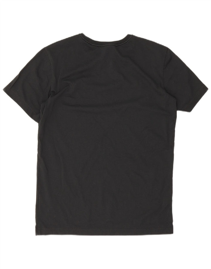 Jack Wolfskin Herren T-Shirt Top UK 40 Medium Schwarz Baumwolle