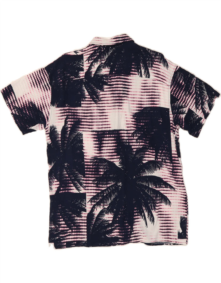 JACK & JONES Mens Abstract Pattern Shirt Small Multicoloured Hawaiian Vintage Jack & Jones and Second-Hand Jack & Jones from Messina Hembry 