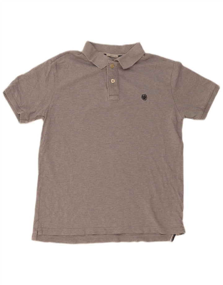 FAT FACE Herren-Poloshirt aus mittelgrauer Baumwolle