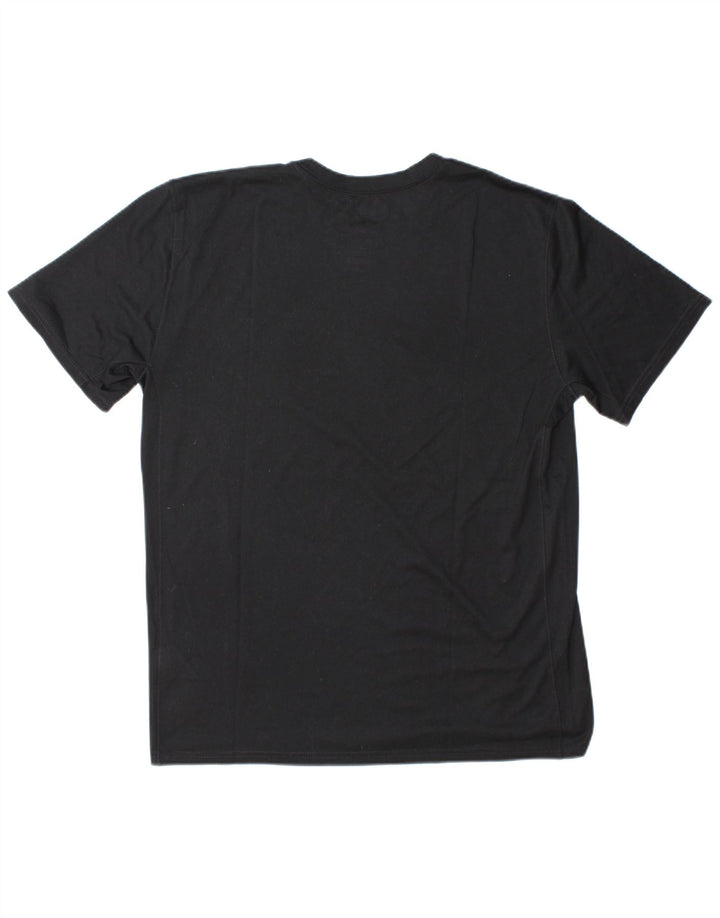 Nike Herren Dri Fit Graphic T-Shirt Top Large Schwarz Polyester