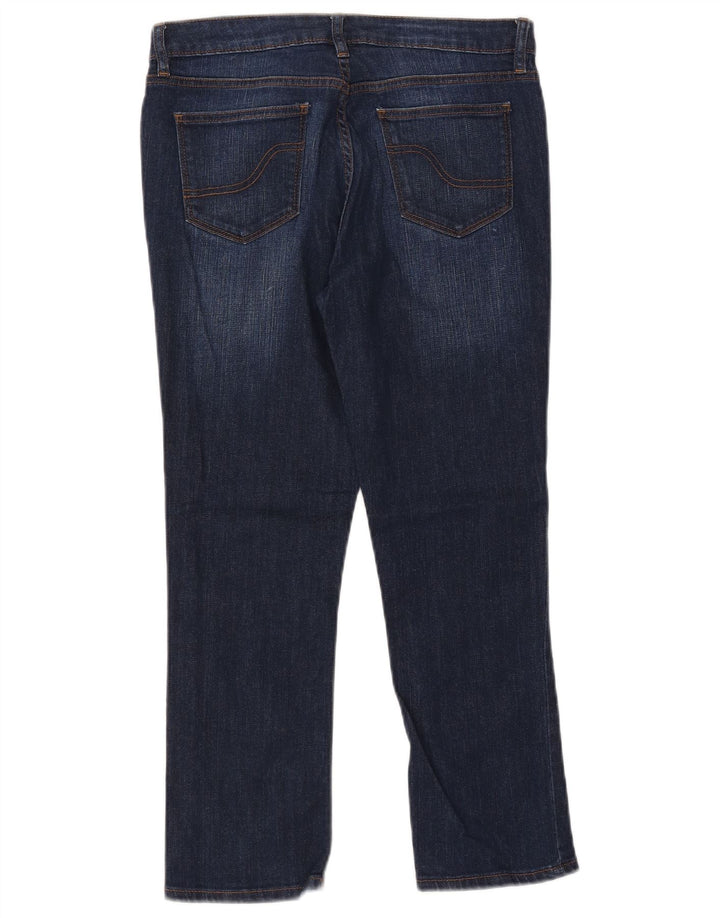 Fat Face Damen Slim Cropped Jeans UK 10 Small W30 L24 Blaue Baumwolle