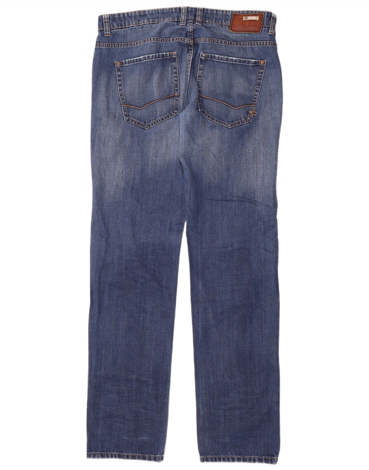 Camel Active Herren Straight Jeans W34 L34 Blaue Baumwolle