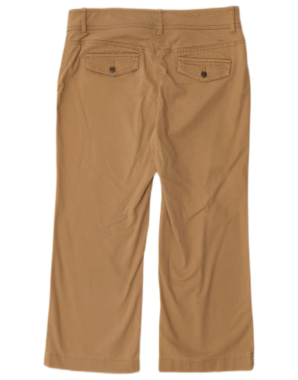 Tommy Hilfiger Womens Cropped Trousers US 8 Medium W30 L24 Beige Cotton