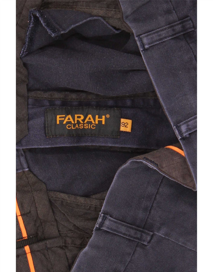 Farah Herren-Chinoshorts, klassisch, W36, Größe L, Marineblau