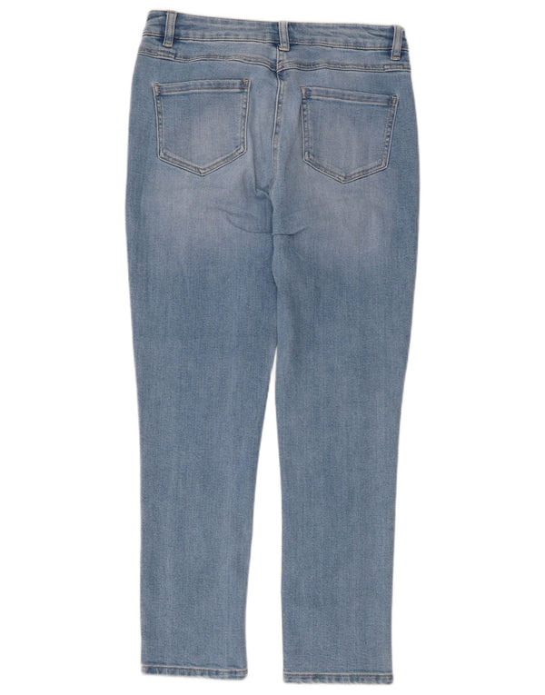 M&Co Damen Slim Jeans UK 12 Medium W32 L27 Blaue Baumwolle