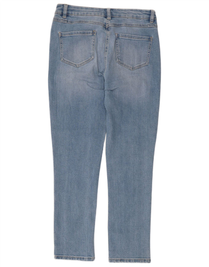 M&Co Damen Slim Jeans UK 12 Medium W32 L27 Blaue Baumwolle