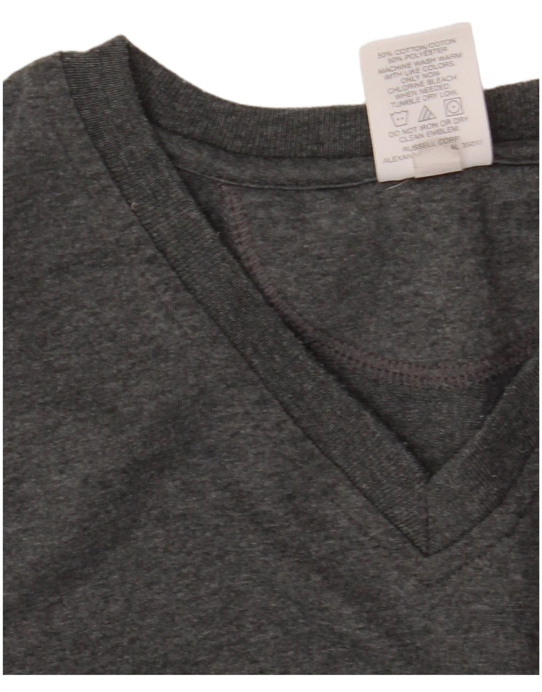 RUSSELL ATHLETIC Damen-Trägershirt UK 16 Large Graue Baumwolle