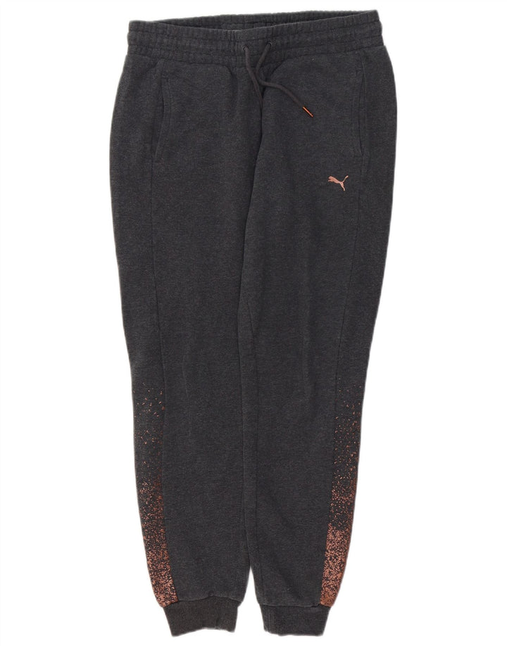 PUMA Damen Trainingshose Jogger UK 14 Mittelgrau gefleckt