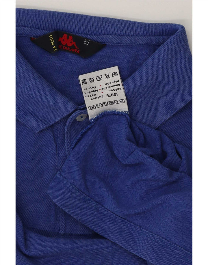 Kappa Herren Poloshirt XL Blau Baumwolle