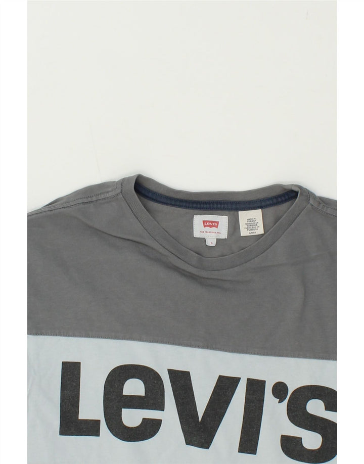 LEVI'S Mens Graphic T-Shirt Top Small Multicoloured Colourblock Cotton Vintage Levi's and Second-Hand Levi's from Messina Hembry 