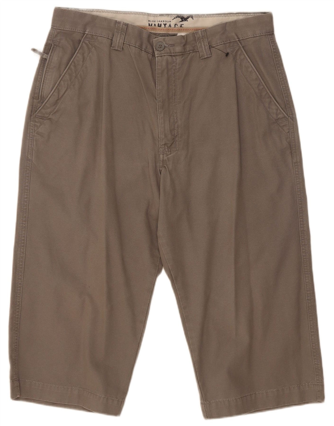 Marks & Spencer Herren Vintage Bermudashorts W32 mittelgraue Baumwolle