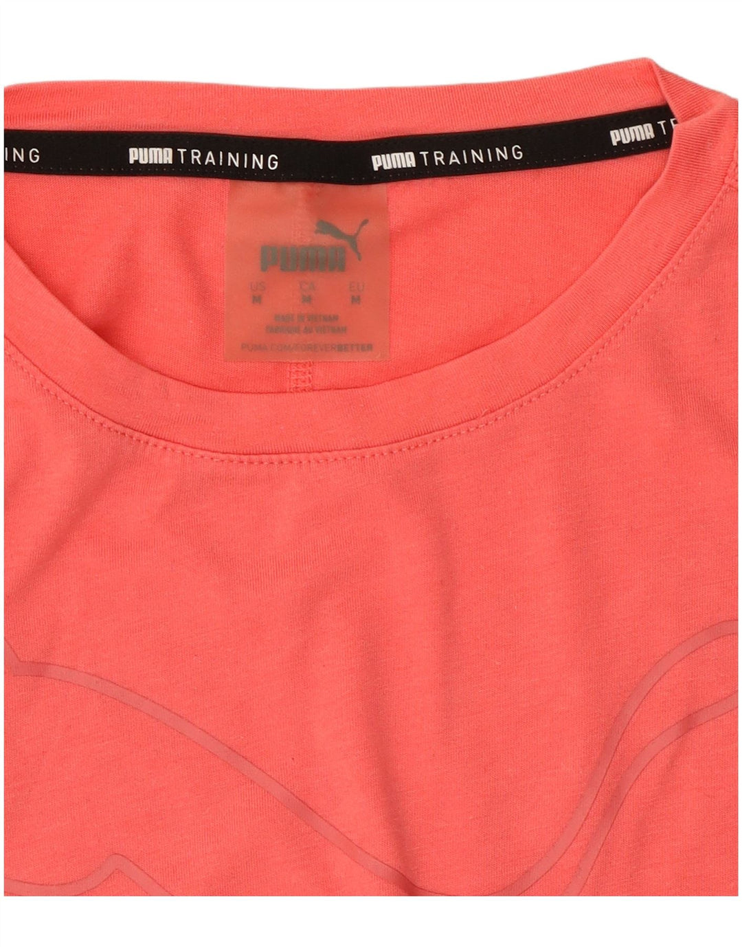Puma Damen T-Shirt Top UK 14 Mittelrosa