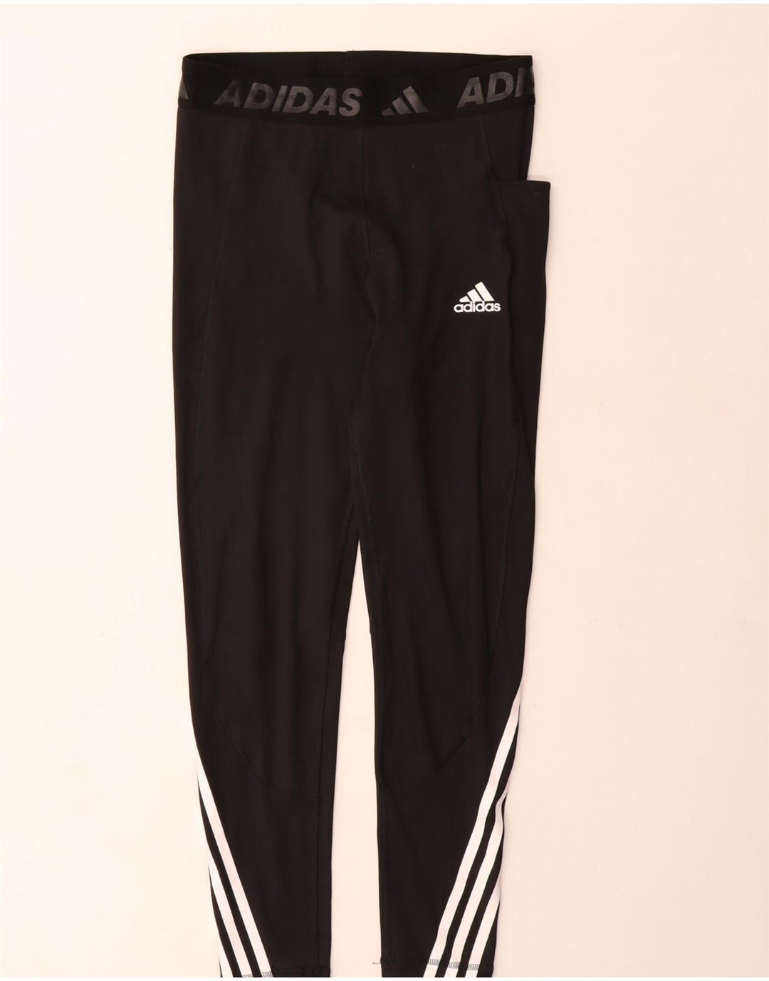 Adidas Damen Graphic Leggings UK 12/14 Mittelschwarzes Polyester