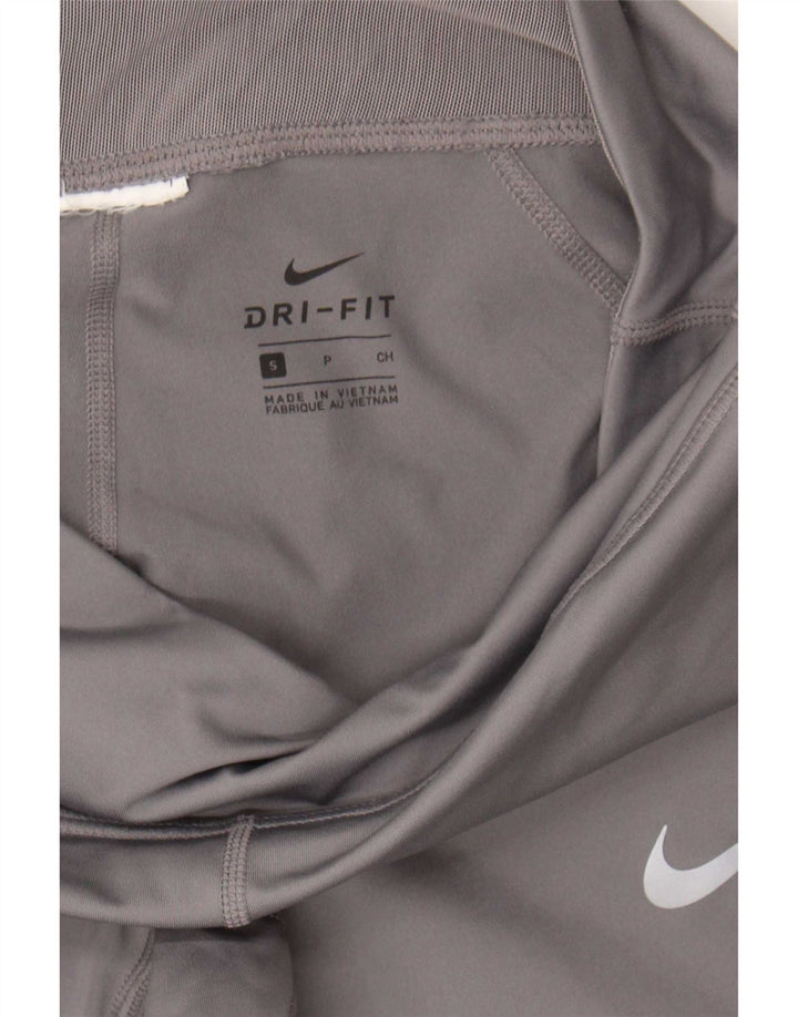 Nike Damen Dri Fit Capri Leggings UK 10 Small Grau