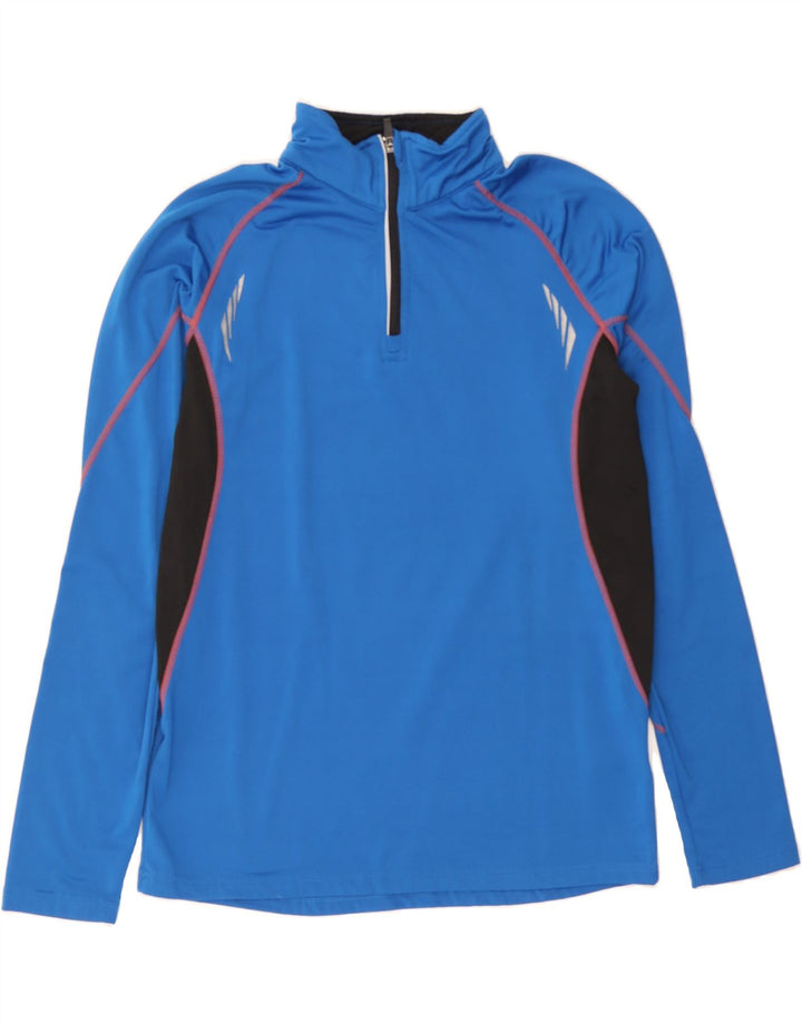CRIVIT Mens Zip Neck Pullover Tracksuit Top Medium Blue Colourblock Vintage Crivit and Second-Hand Crivit from Messina Hembry 
