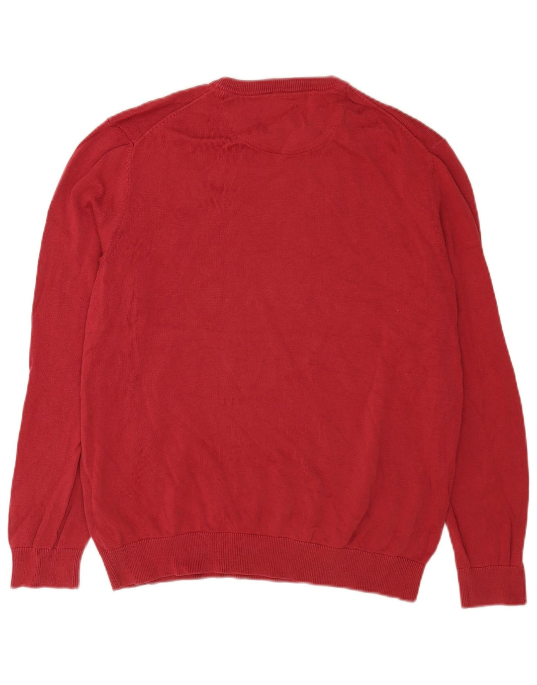Timberland Herren-Pullover mit Rundhalsausschnitt, groß, rote Baumwolle