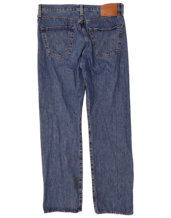 Levi's Herren 501 Straight Jeans W34 L32 Blaue Baumwolle