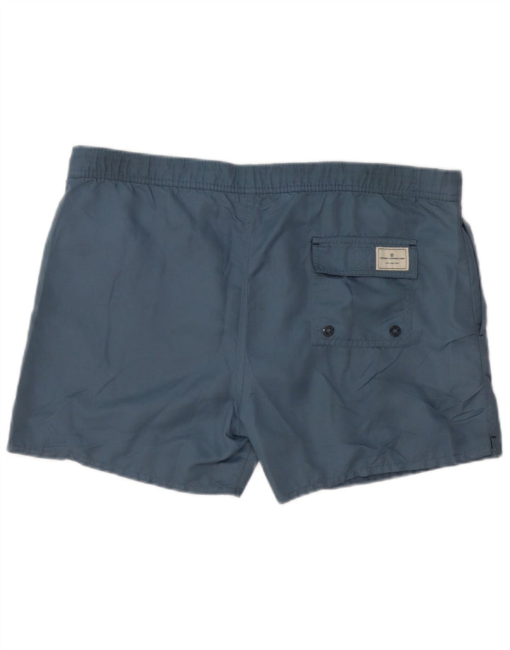 FRENCH CONNECTION Herren-Badeshorts, groß, graues Polyester