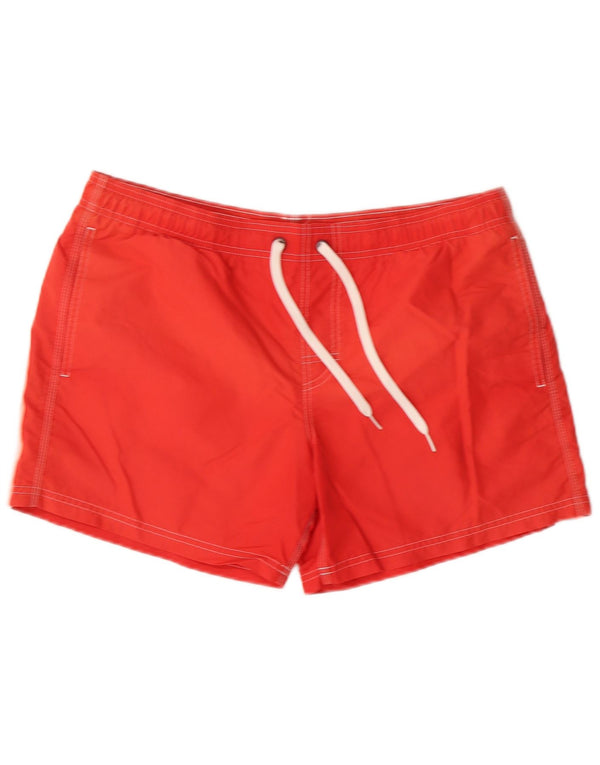 Sundek Herren-Badeshorts mit Grafik, groß, rotes Nylon