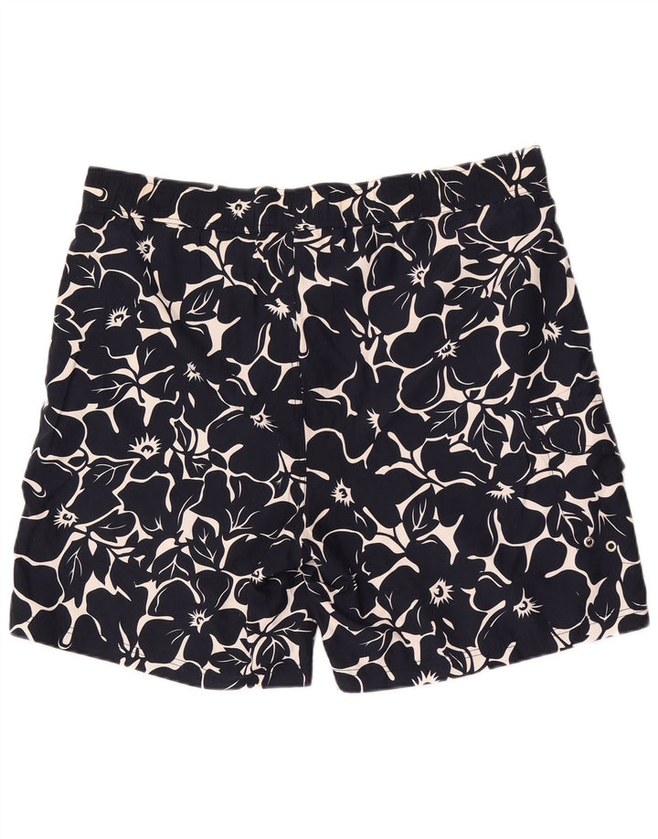 Nautica Herren-Badeshorts XL, Marineblau, Blumenmuster, Polyester