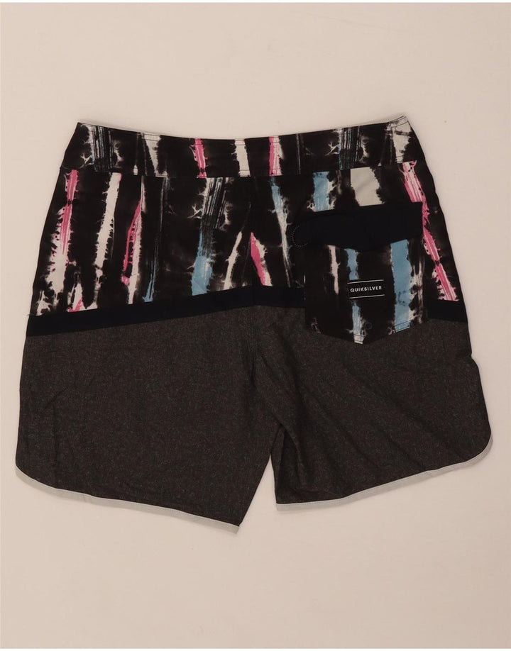 Quiksilver Herren-Badeshorts aus mittelgrauem Batik-Polyester