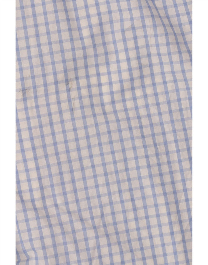 Musto Slim-Fit-Hemd für Herren, groß, weißer Gingham-Karomuster