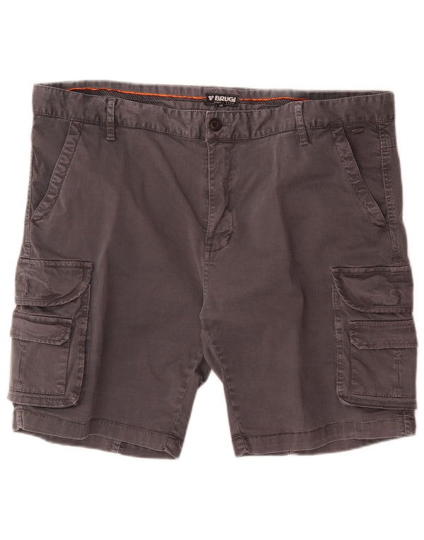 Brugi Herren Cargoshorts IT 56 3XL W50 Graue Baumwolle