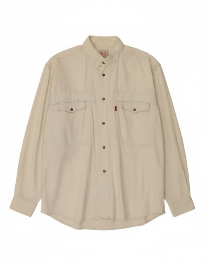 Carrera Herren Jeanshemd Small Off White