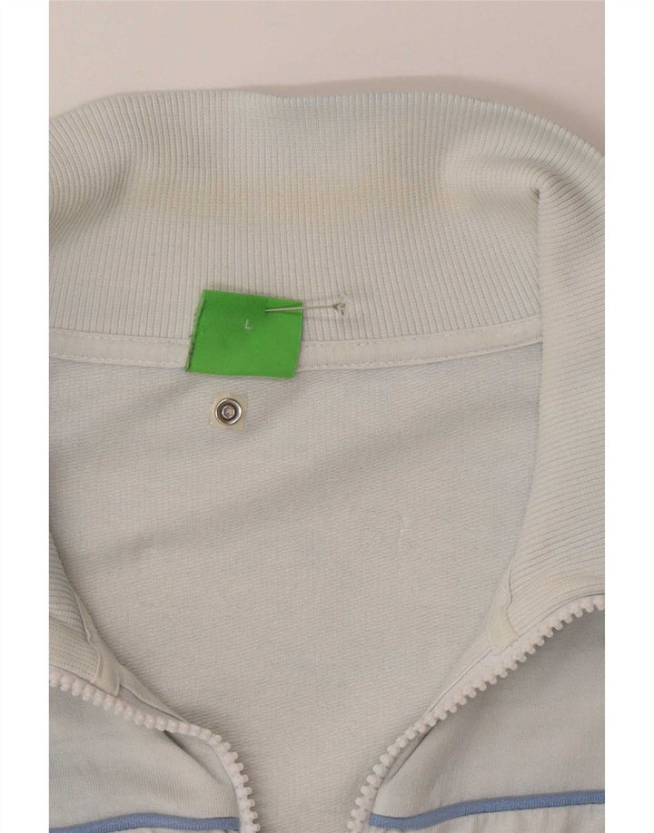 Hugo Boss Herren-Trainingsanzug-Top-Jacke, groß, weiß, Farbblock