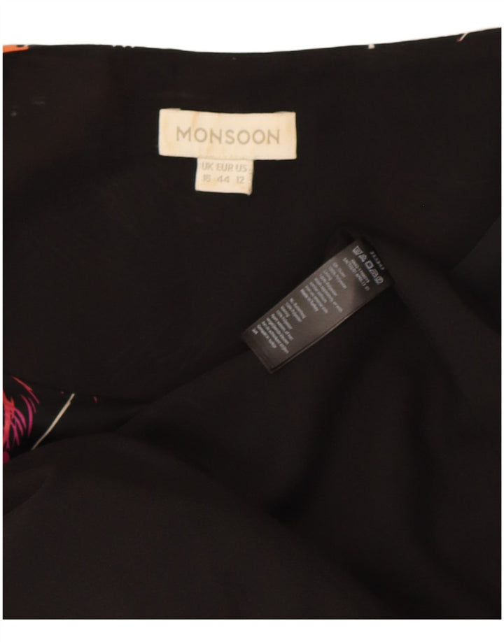 Monsoon Damen-Etuikleid, UK 46, groß, mehrfarbig, Blumenmuster, Polyester