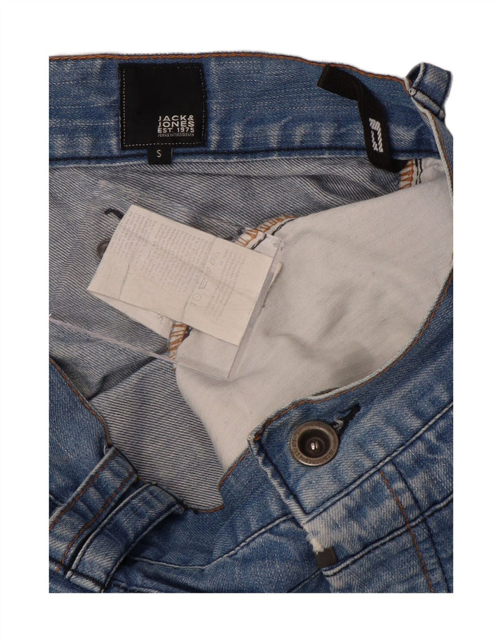 JACK & JONES Mens Denim Shorts Small W29 Blue Cotton