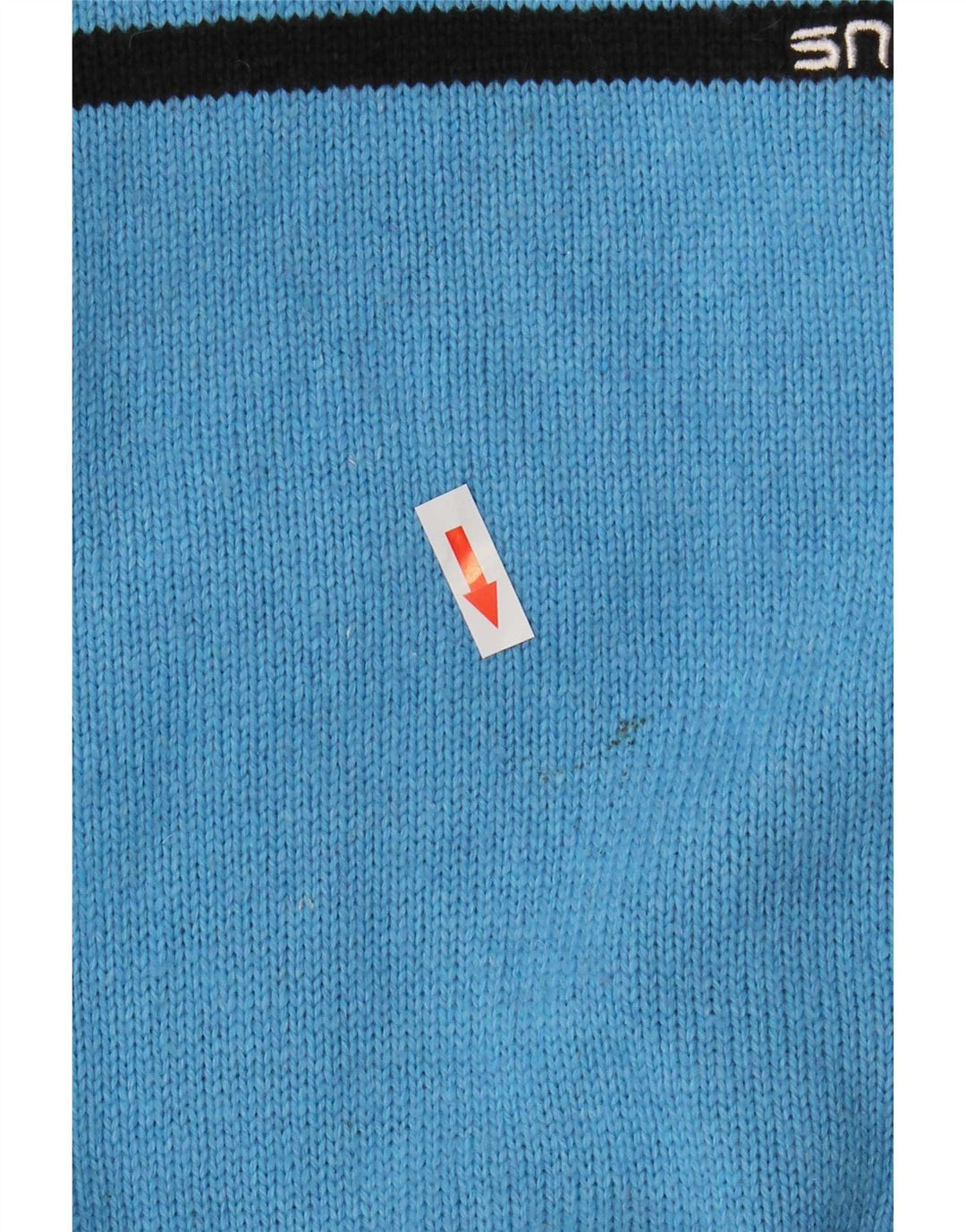 TCM Herren-Pullover mit Reißverschluss am Hals, groß, blaues Farbblock-Acryl