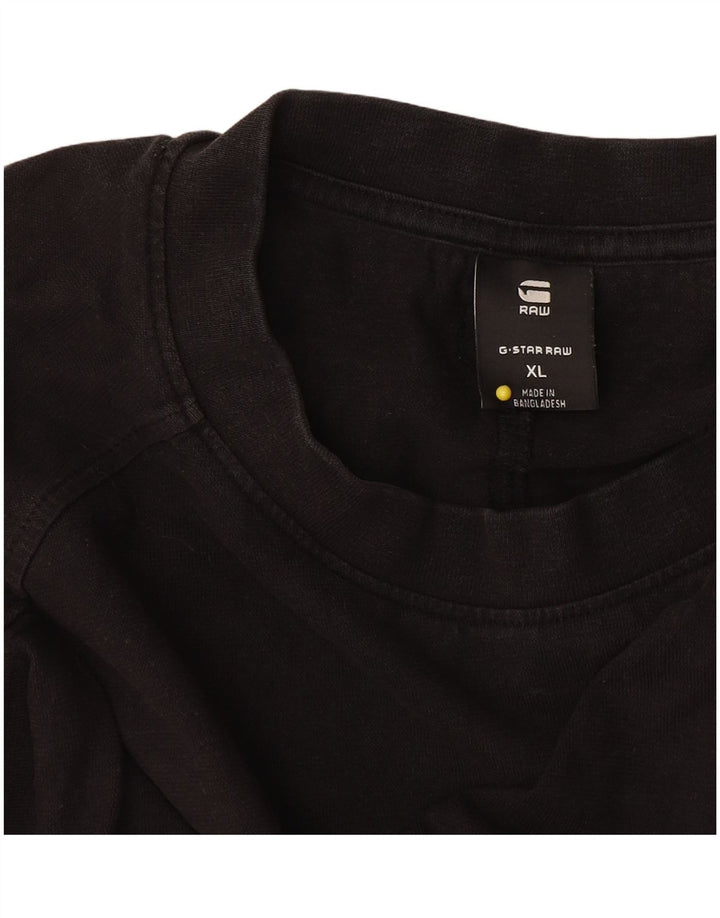G-Star Herren Grafik T-Shirt Top XL Schwarz