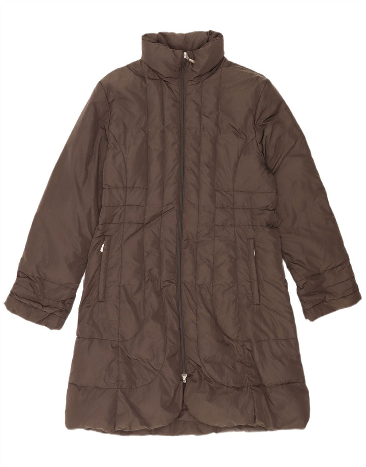 Moncler Damen gepolsterter Mantel Größe 3 Large Grau