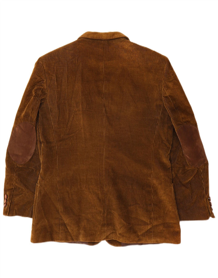 Velluto Duca Visconti Damen 2-Knopf-Cord-Blazerjacke IT 48 XL Khaki