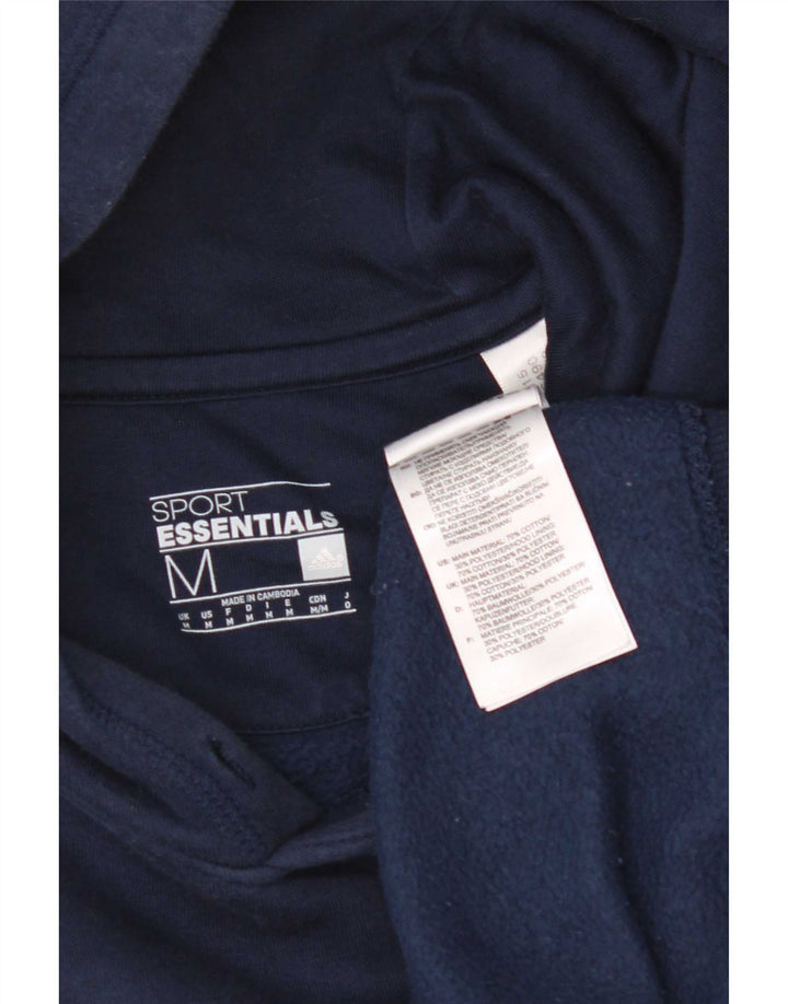 Adidas Herren Kapuzenpullover aus Baumwolle in mittlerem Marineblau