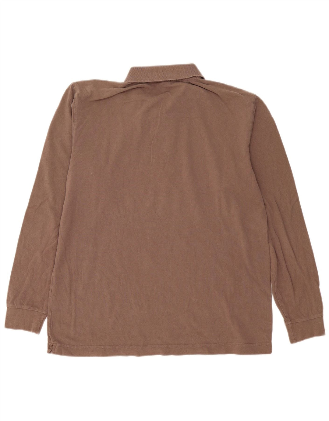 Kappa Herren Langarm-Poloshirt, große braune Baumwolle