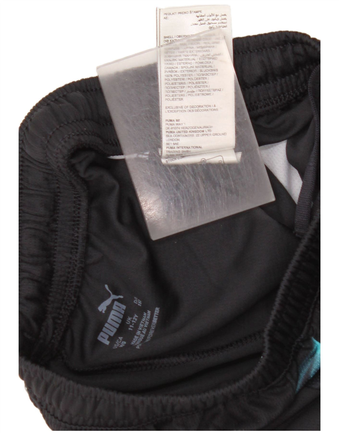 PUMA Jungen Manchester City Sportshorts 11–12 Jahre Schwarzer Farbblock