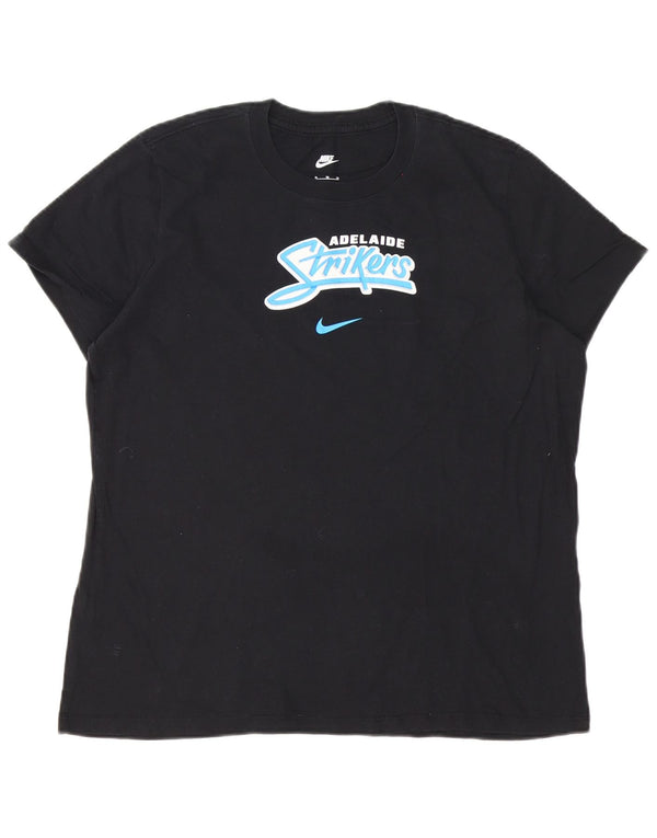 Nike Herren Adelaide Strikers Grafik-T-Shirt, XL, schwarze Baumwolle