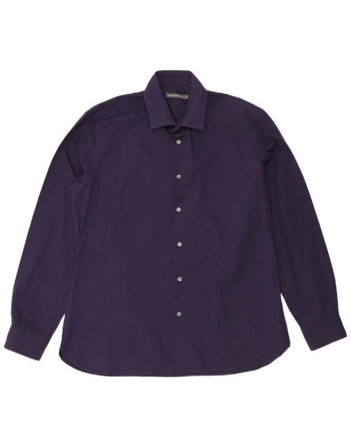 French Connection Herrenhemd XL Marineblau aus Baumwolle