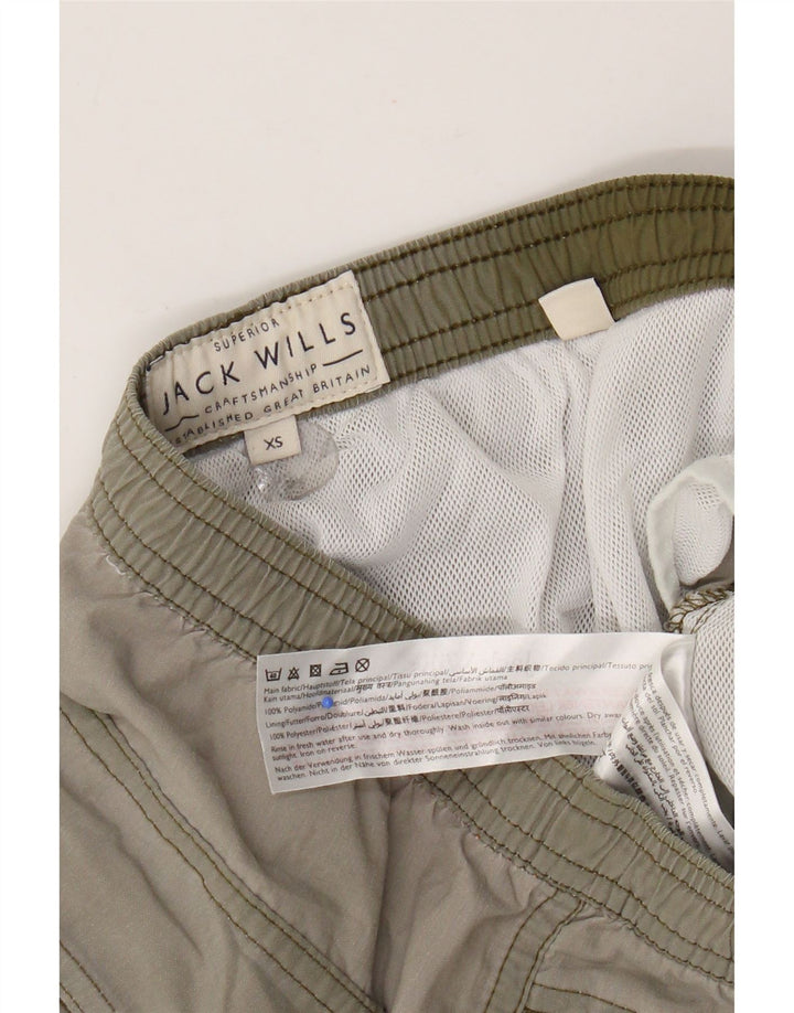 Jack Wills Herren Badeshorts XS Khaki Polyamid