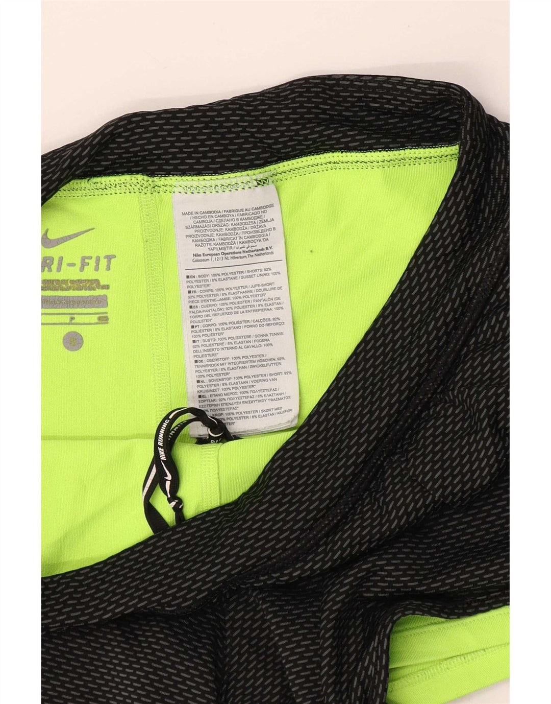 Nike Damen Dri Fit Sport Shorts UK 8 Small Schwarz Polyester