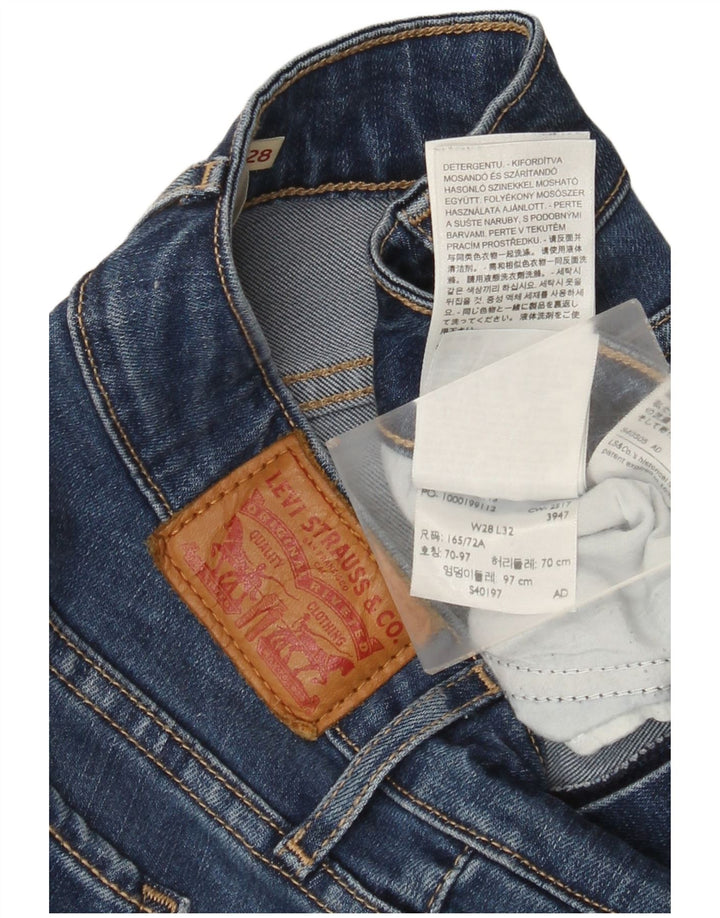 Levi's Damen Slim Jeans W28 L28 Blaues Lyocell