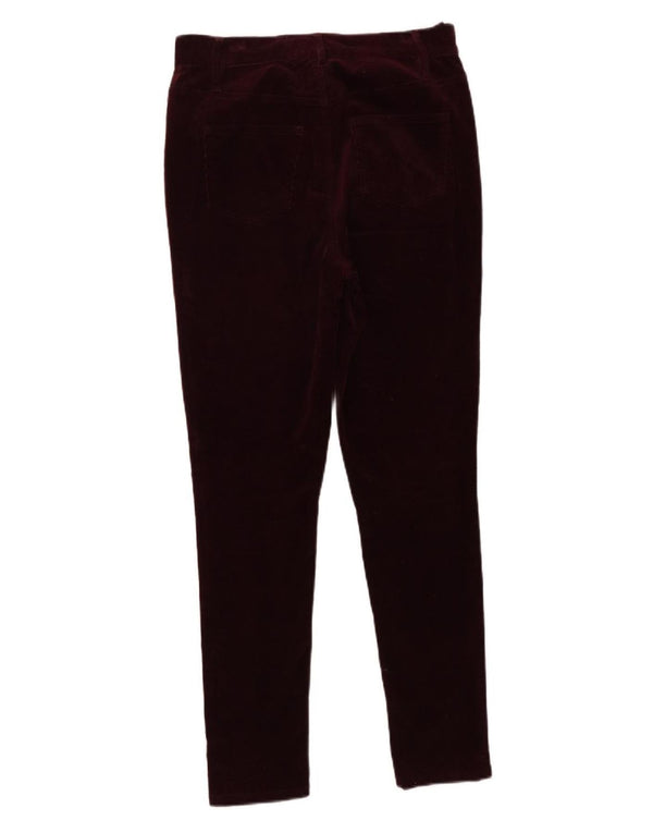 Oasis Damen Slim Cordhose UK 10 Small W30 L28 Kastanienbraun Baumwolle