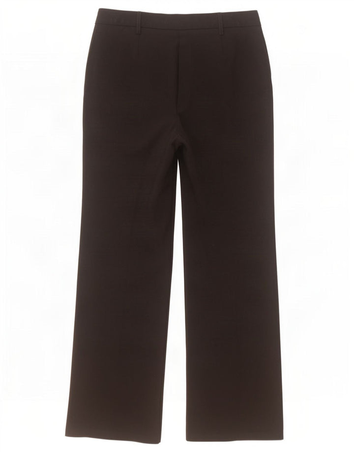 Marks & Spencer Damen Bootcut-Anzughose UK 12 Medium W32 L30 Schwarz