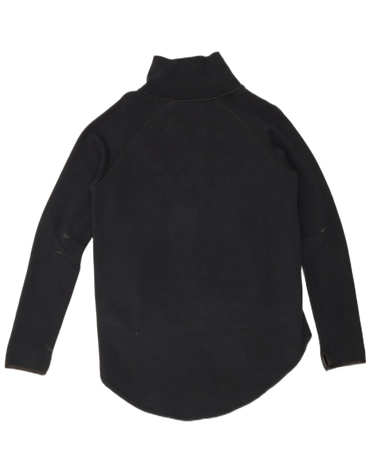 Nike Damen-Trainingsanzug-Top-Jacke, UK 14, große schwarze Baumwolle