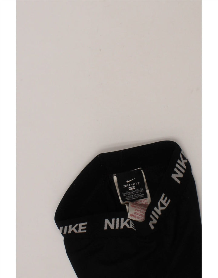 NIKE Boys Dri Fit Graphic Leggings 3-4 Years XS Black Polyester Vintage Nike and Second-Hand Nike from Messina Hembry 