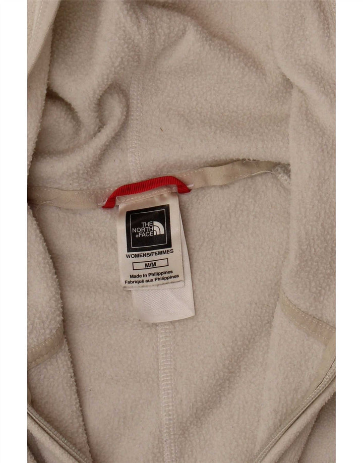 The North Face Damen-Fleecejacke mit Kapuze, UK 12, mittelbeigefarbenes Polyester